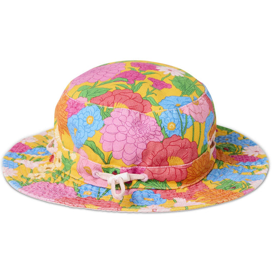 Follow The Sun Yellow Kids Beach Hat