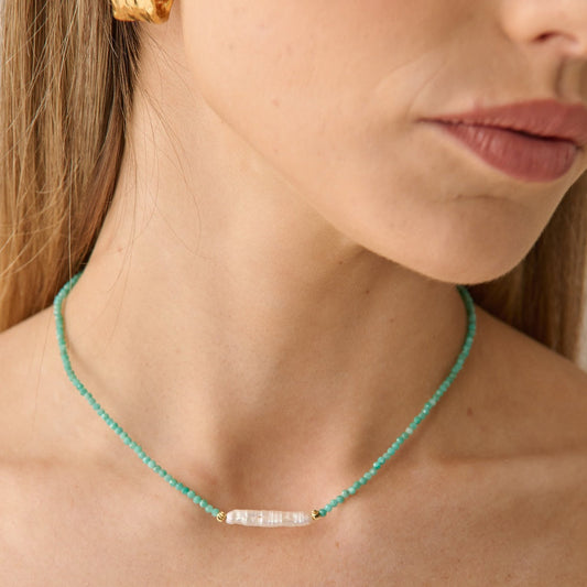 Sandara Pearl Beaded Necklace