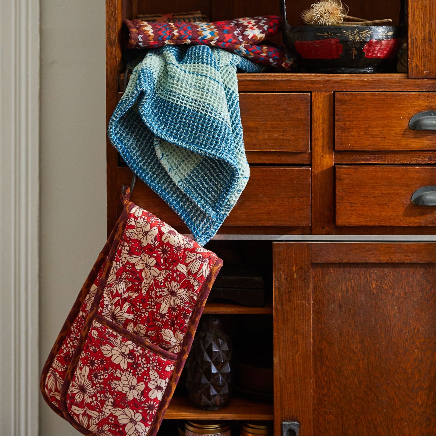 Brigitte Tea Towel Jade Blue