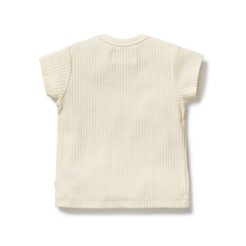 Lemon Leaf Embroidered Organic Tee