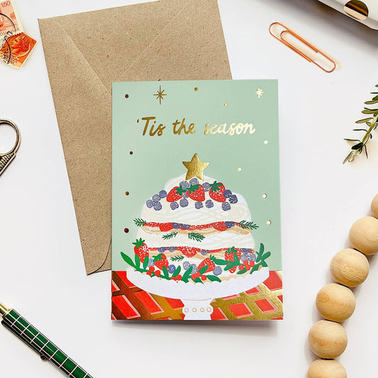 Pavlova Gold Foil Greeting Card