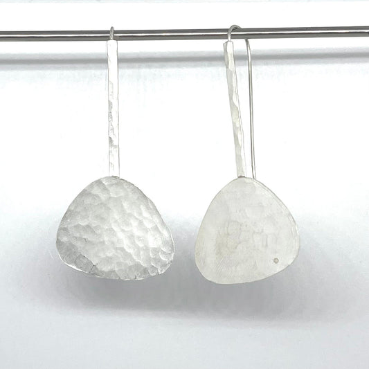 Pebble Silver Earrings