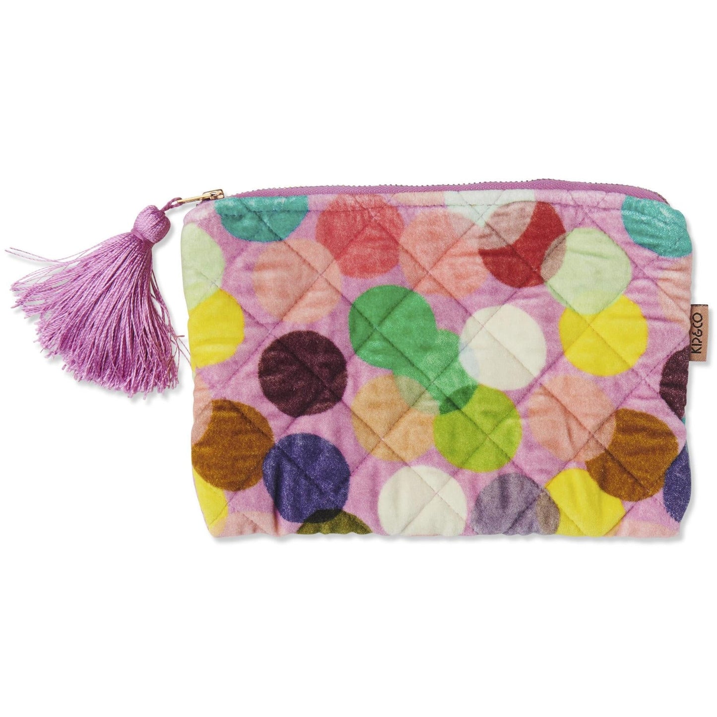 Confetti Pink Velvet Cosmetics Purse