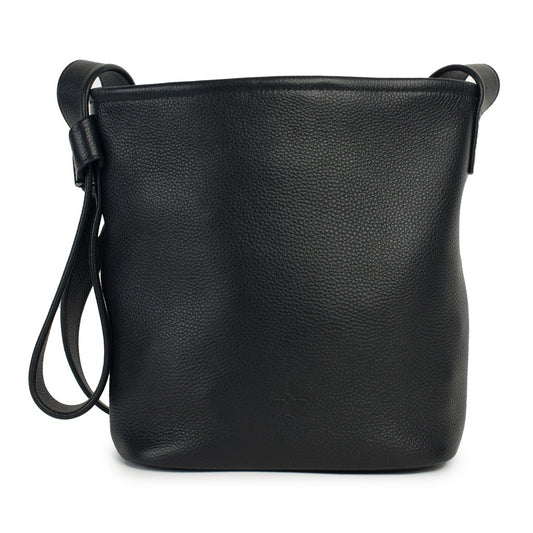 Brooke Bucket Bag Pebbled Black
