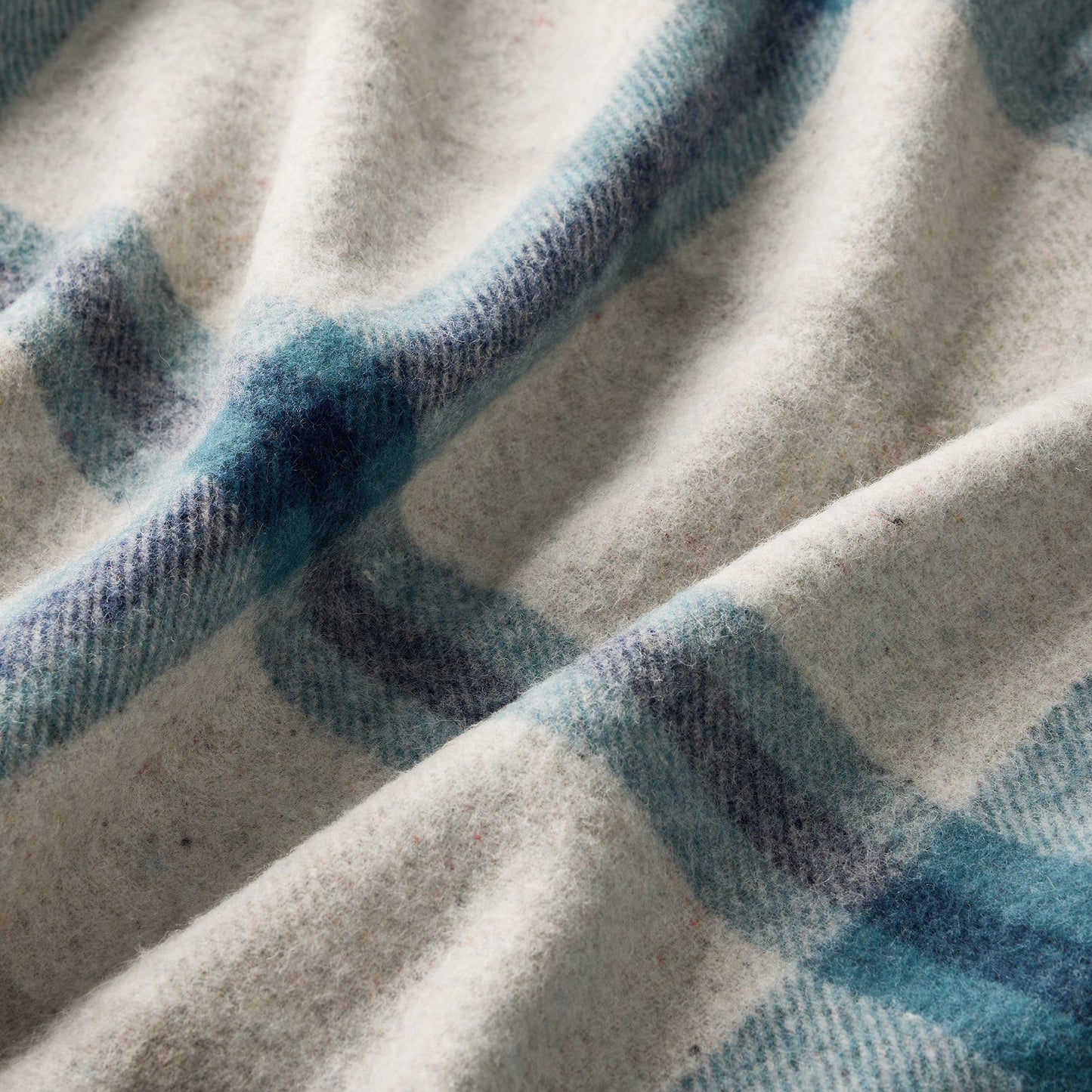 Freycinet Plaid Travel Rug in Sleepy Bay Blue