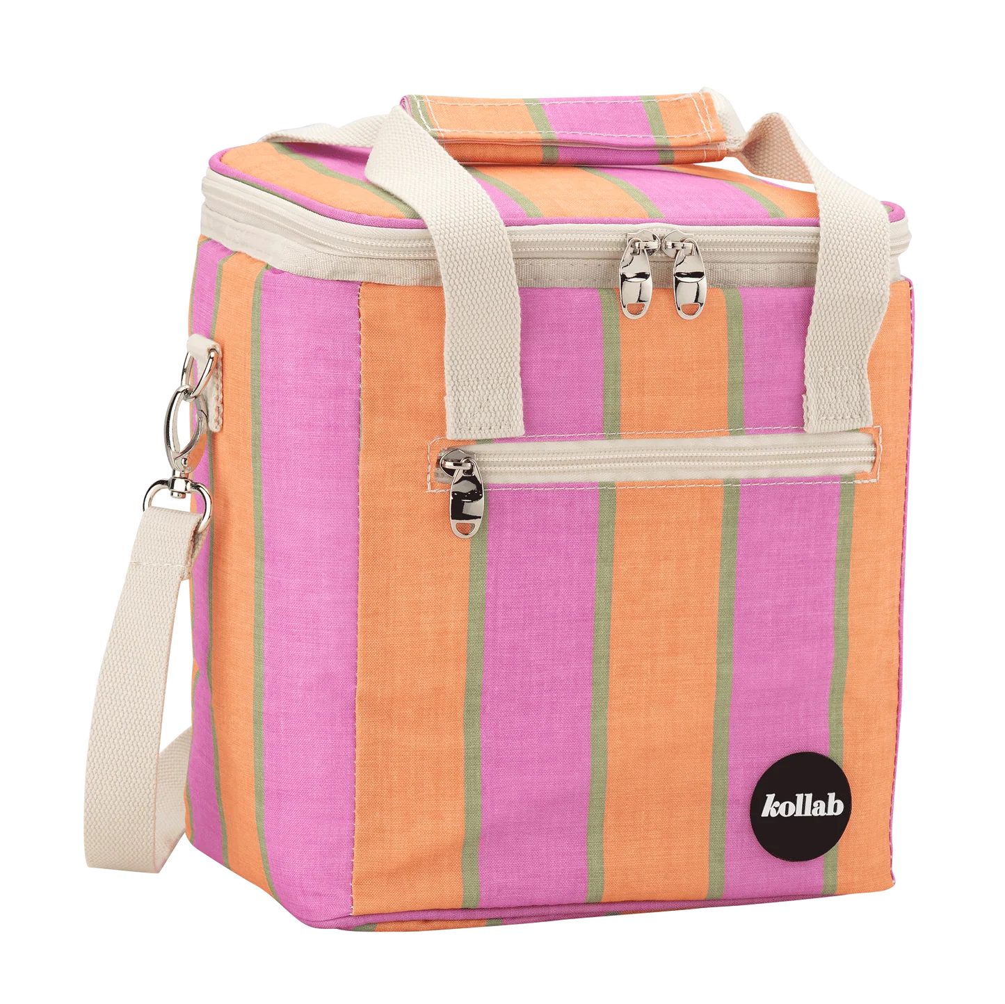Sunset Stripe Mini Cooler
