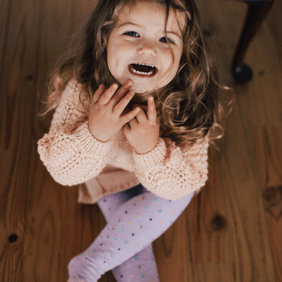 Child Merino Wool Tights - Glitter