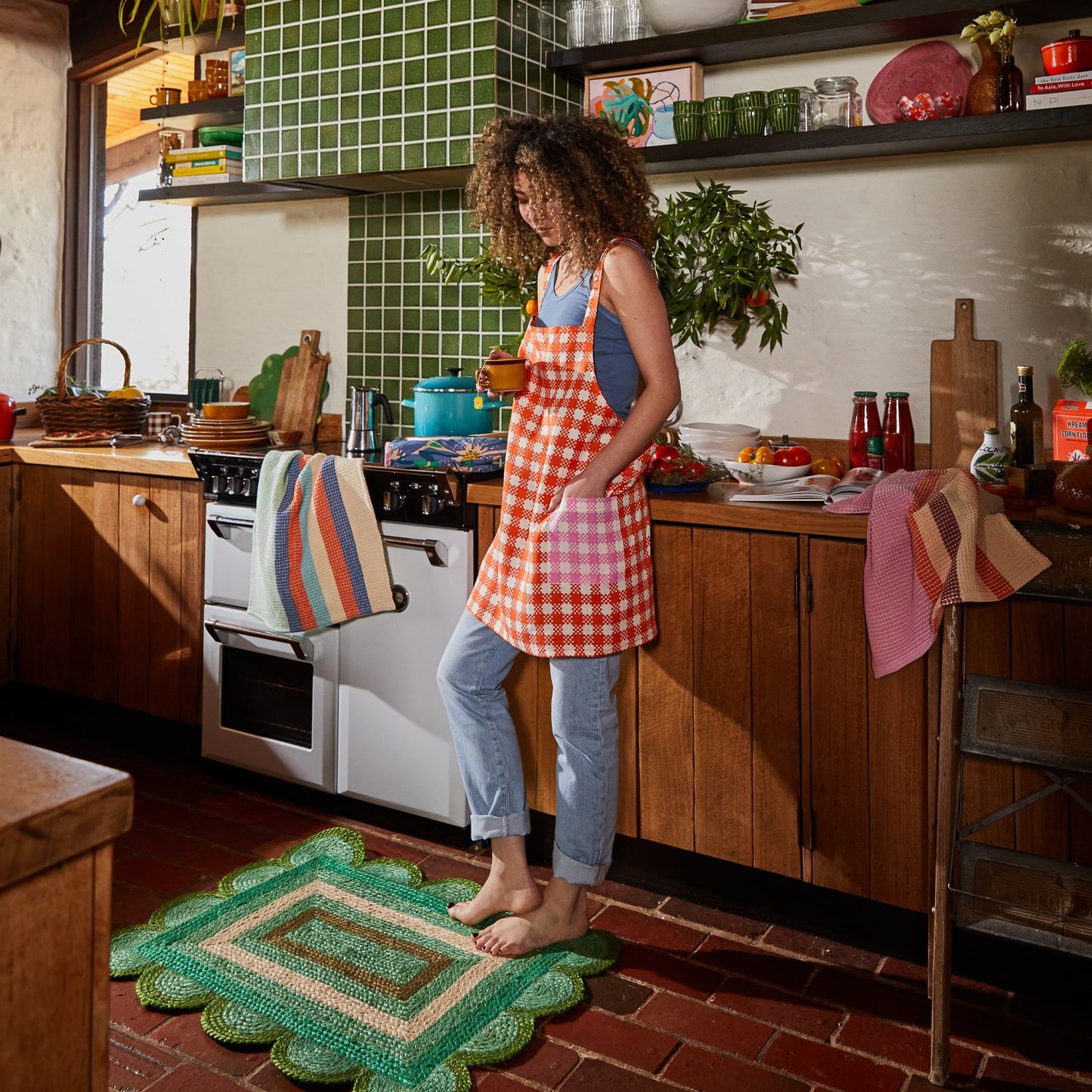 Farley Gingham Apron