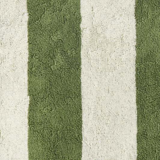 Moss Stripe Terry Baby Towel