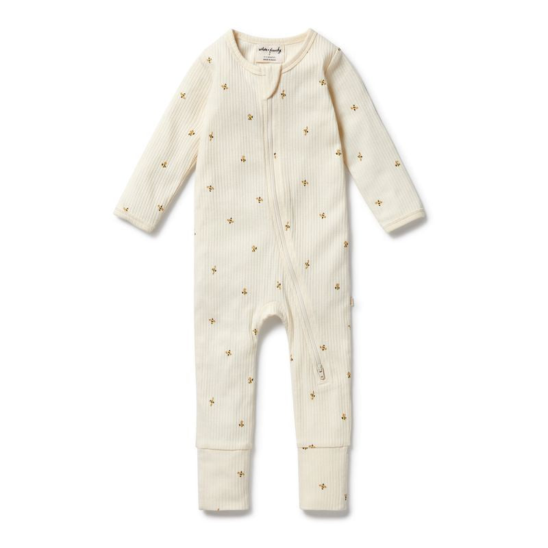 Bee Mine Organic Zipsuit