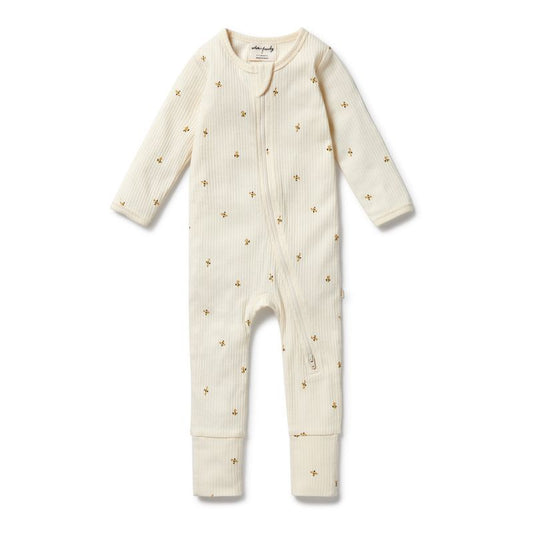 Bee Mine Organic Zipsuit