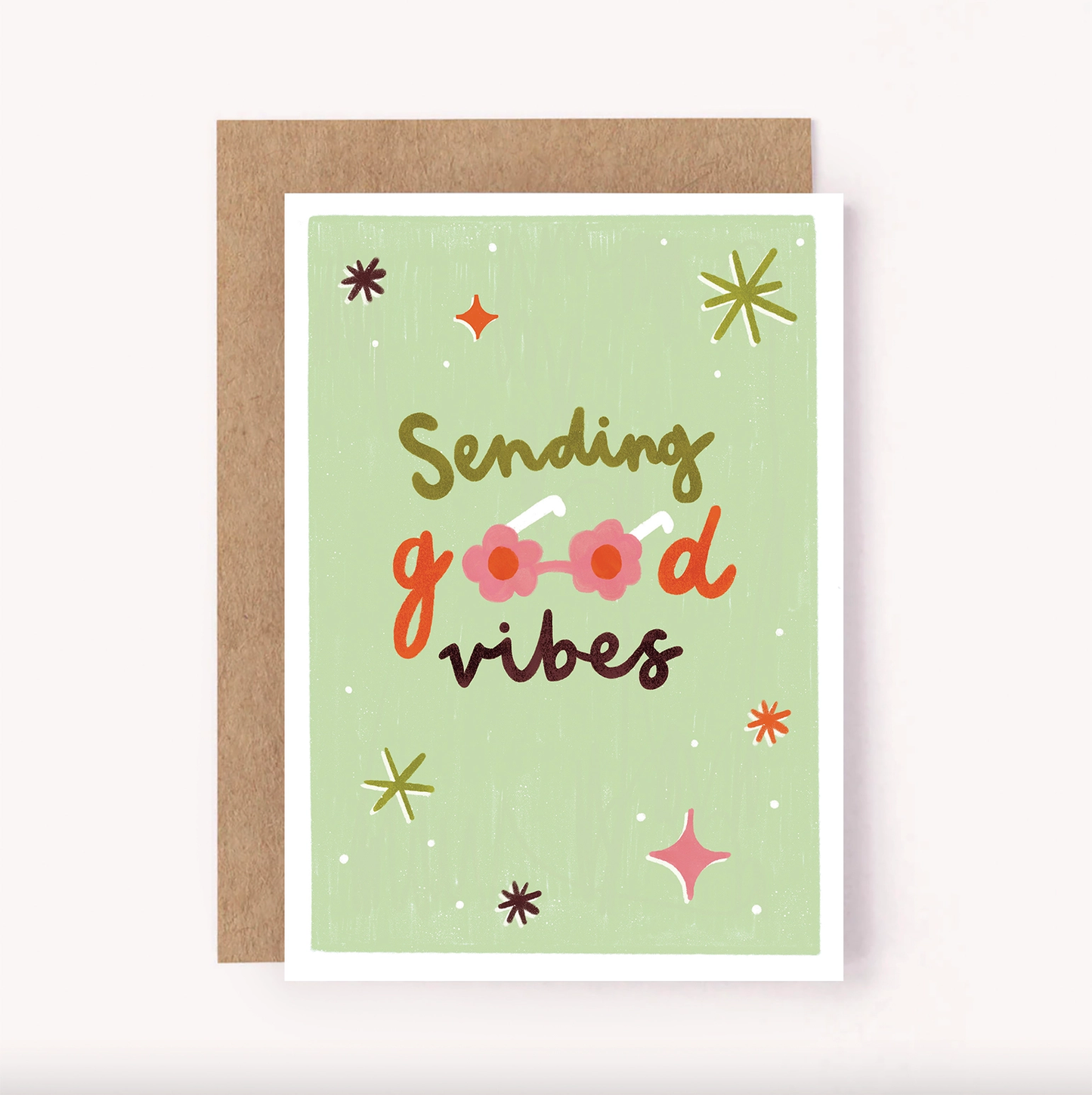 Sending Good Vibes Greeting Card
