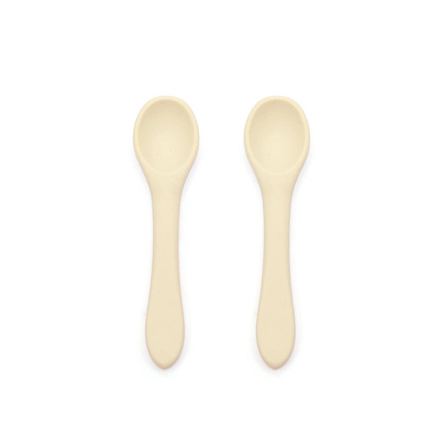 Silicone Baby Spoons 2 Pack Coconut