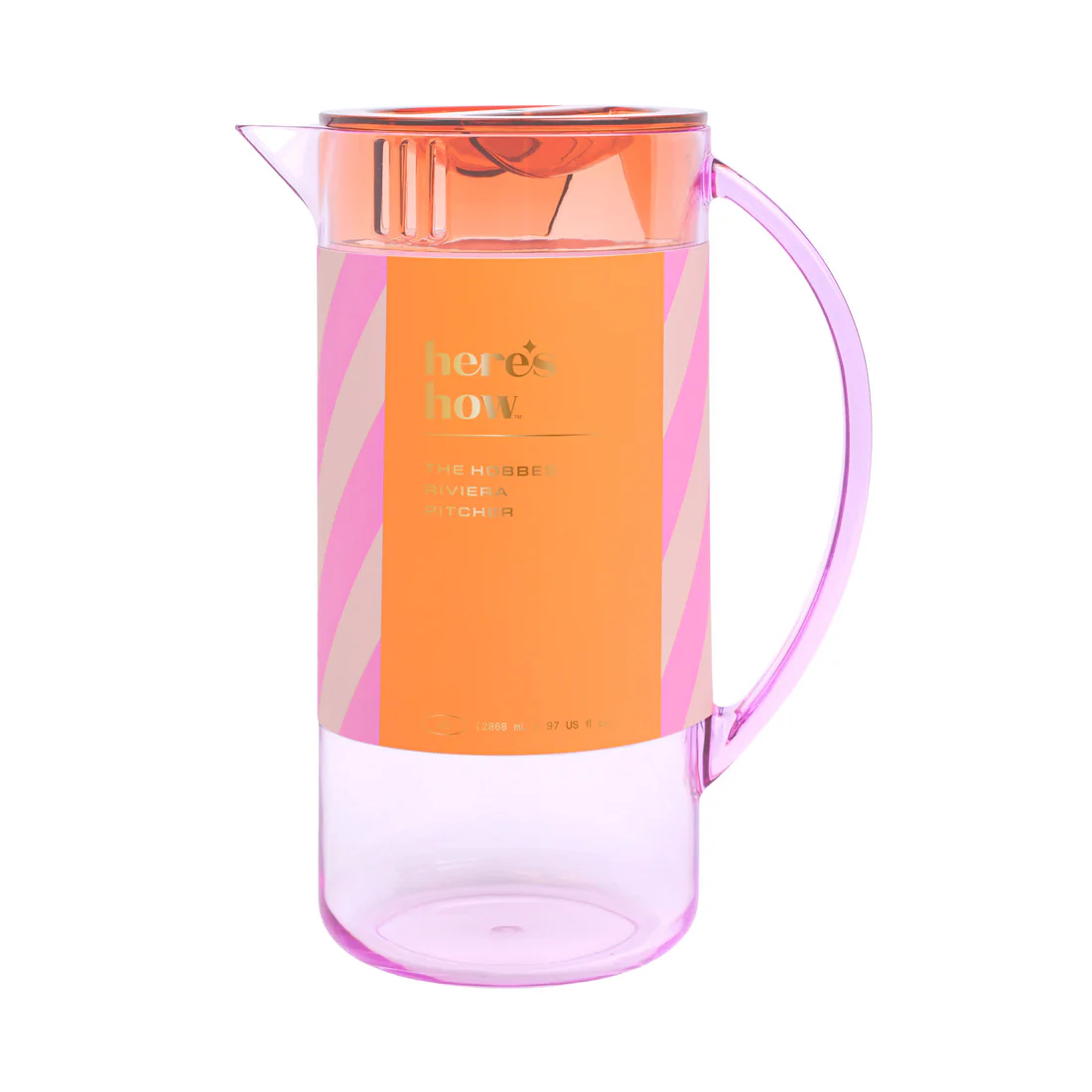 Hobbes Pitcher Lilac & Orange