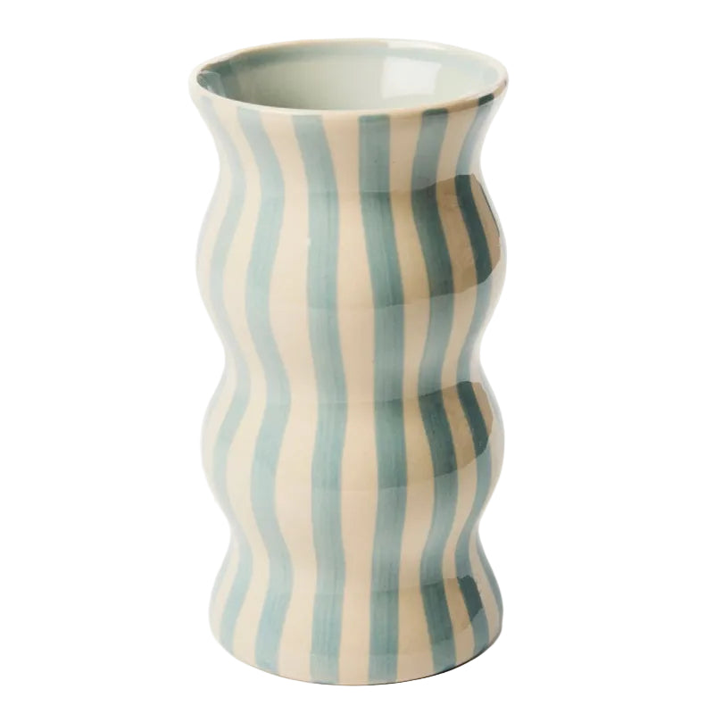 Palma Pale Blue Stripe Vase