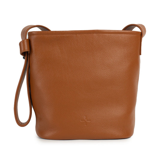 Brooke Bucket Bag Pebbled Tan