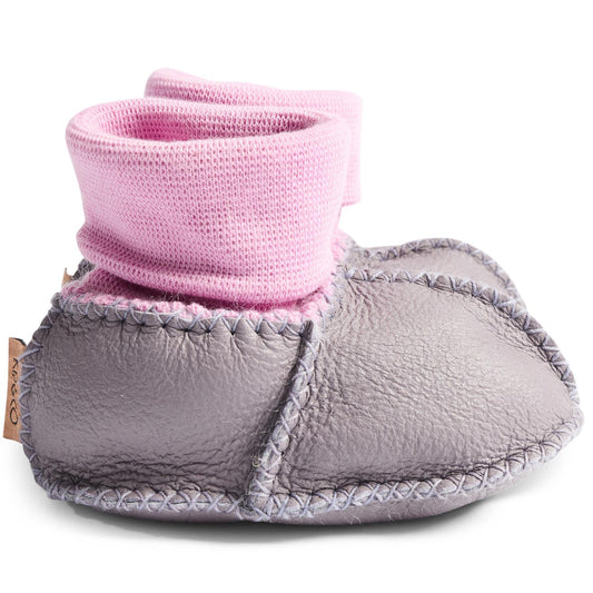 Lilac Baby Booties