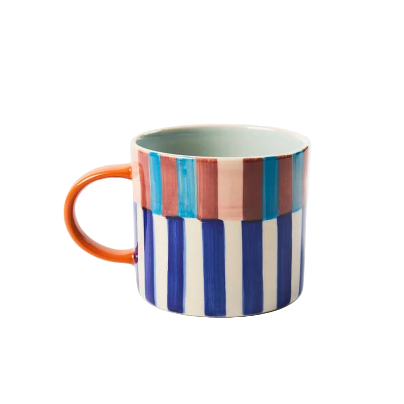 Bloomie Blue Stripe Mug