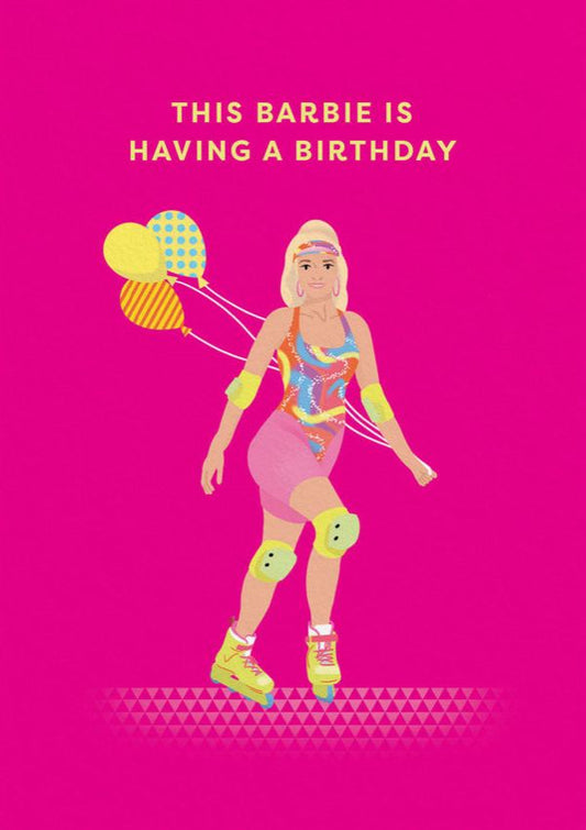 Birthday Barbie Greeting Card