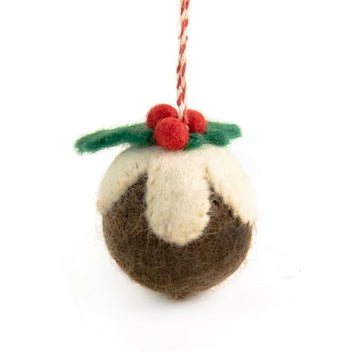 Figgy Pudding Wool Decoration