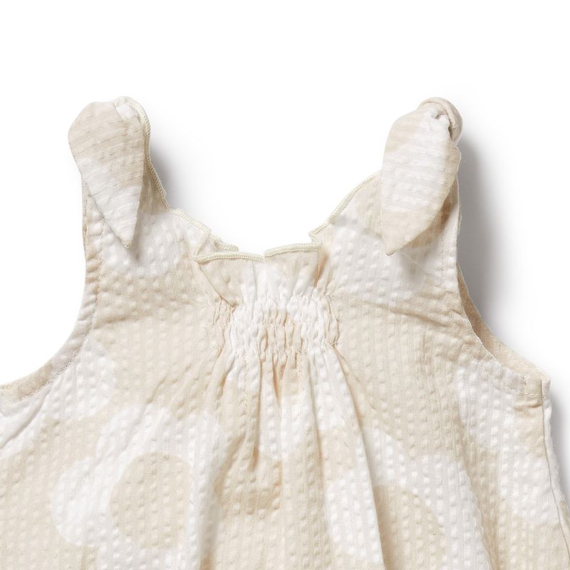 Daisy Bloom Organic Tie Playsuit