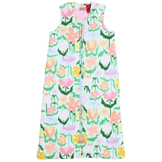 Popping Flowers Green Sleep Bag 2.5 TOG
