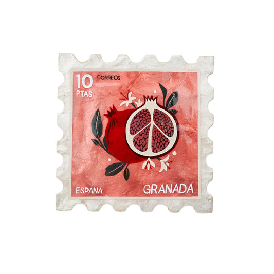 Pomegranate Stamp Wall Art