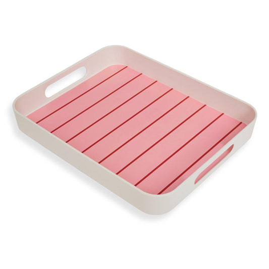 Iced Vovo Stripe Serving Tray