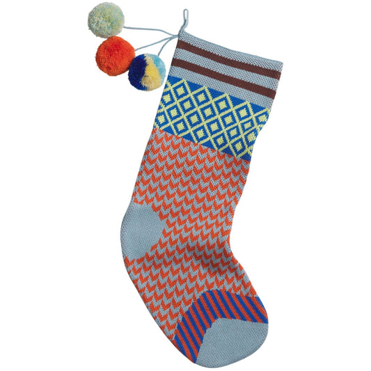 Palmina Knitted Stocking Cerulean