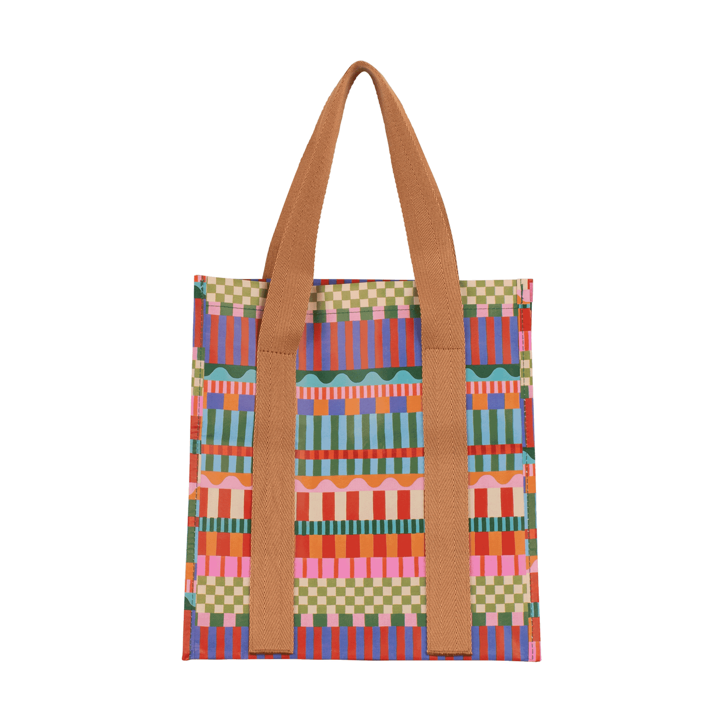 Blocks and Stripes Market Bag