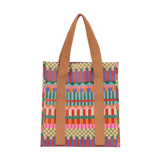 Blocks and Stripes Market Bag