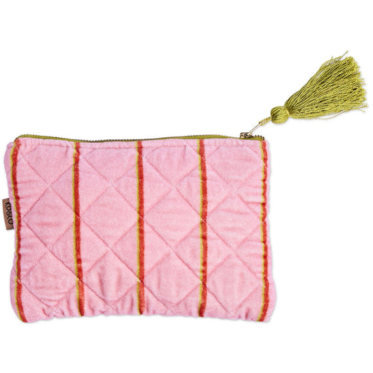 Wategos Soiree Stripe Velvet Cosmetics Purse