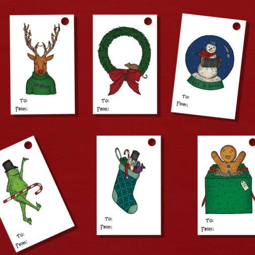 Assorted Christmas Gift Tags - Pack of 6