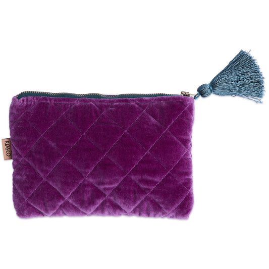 Wild Grape Velvet Cosmetics Purse