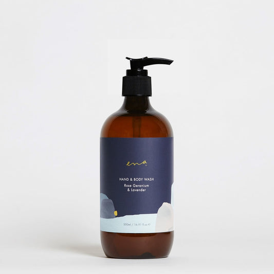 Hand & Body Wash 500ml - Rose Geranium & Lavender