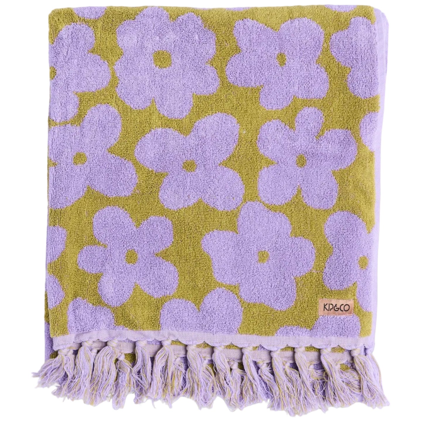 Big Flower Terry Bath Towel