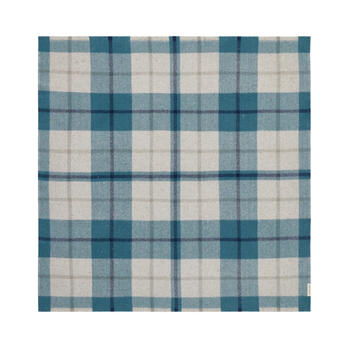 Freycinet Plaid Travel Rug in Sleepy Bay Blue