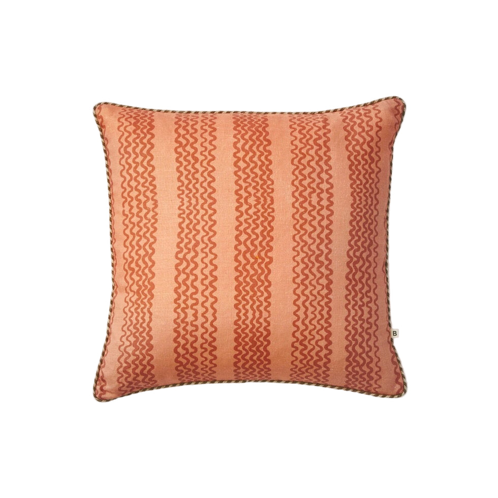 Mini Wave Terracotta Cushion