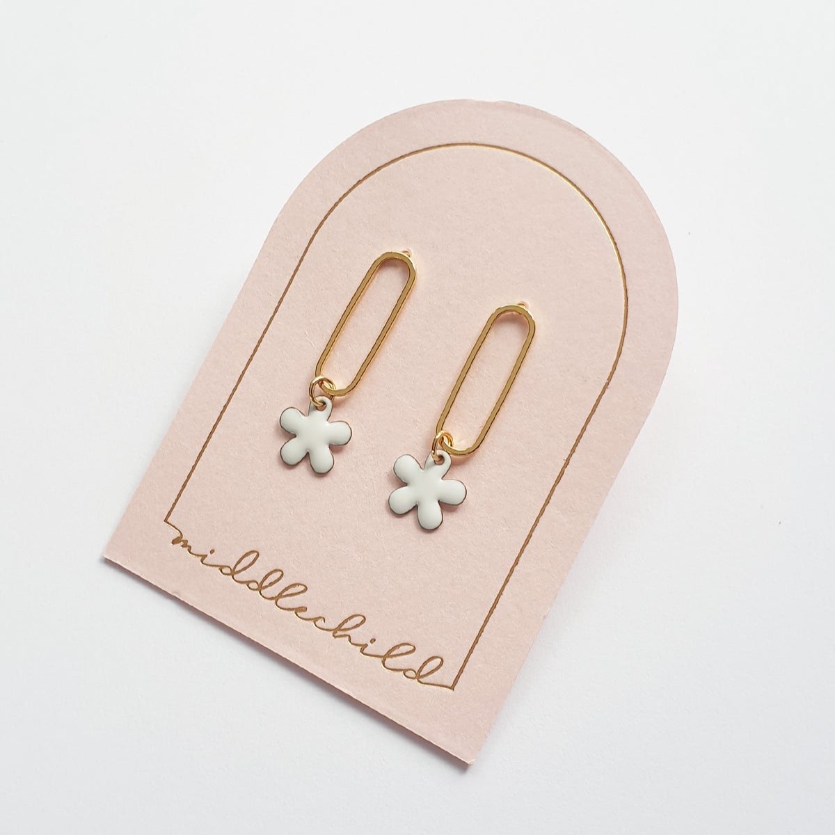 Buddy Earring White