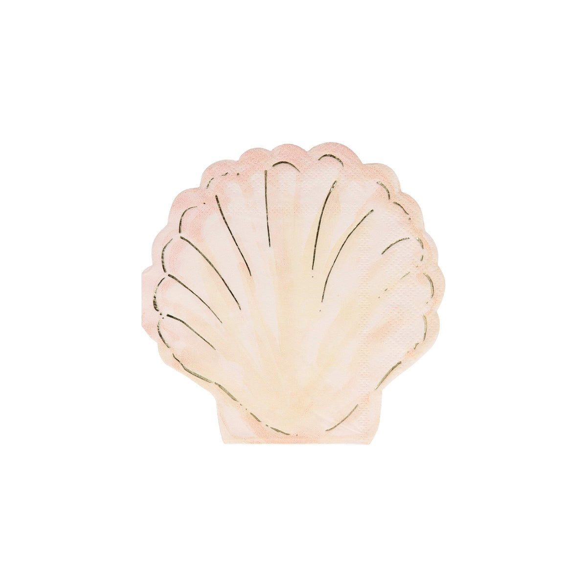 Shell Paper Napkins Watercolour Clam Shell Paper Napkins – Habeo Australia