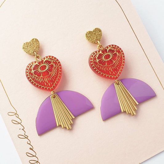Khalo Earrings Violet