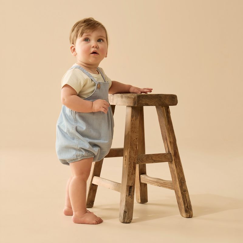 Organic Denim Bodysuit