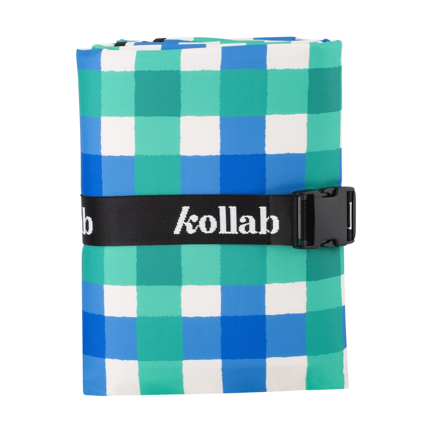 Green Blue Check Large Picnic Mat