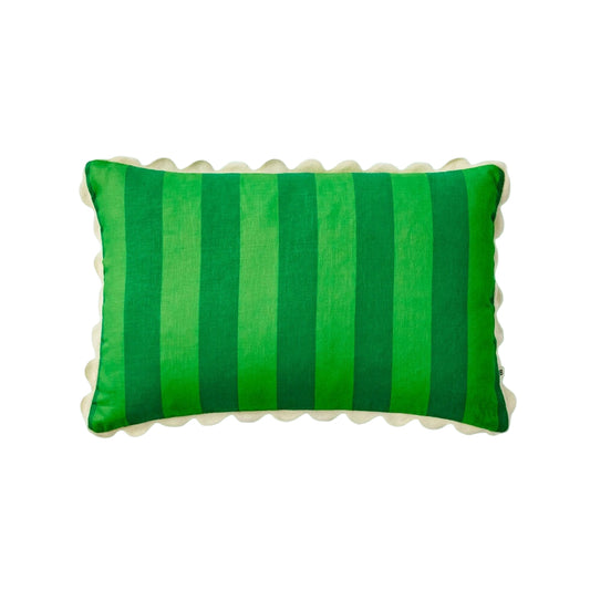 Bold Stripe Green Cushion