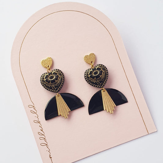 Khalo Earrings Black