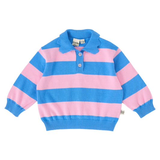 Ava Collared Knit Kids Jumper