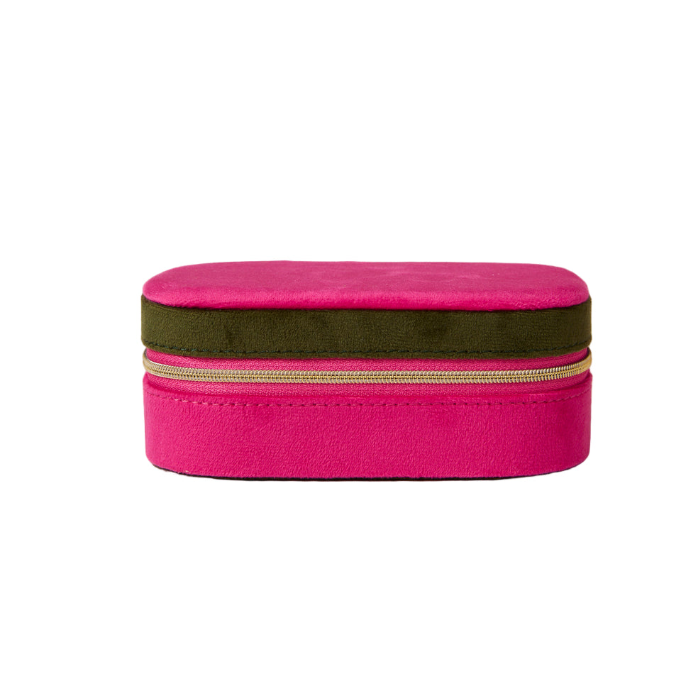 Prickly Pear Travel Velvet Jewellery Box