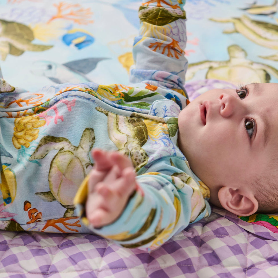 Reef Life Organic Long Sleeve Zip Romper