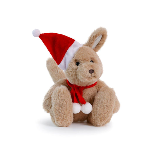 Little Roo-Dolph Christmas Kangaroo Soft Toy
