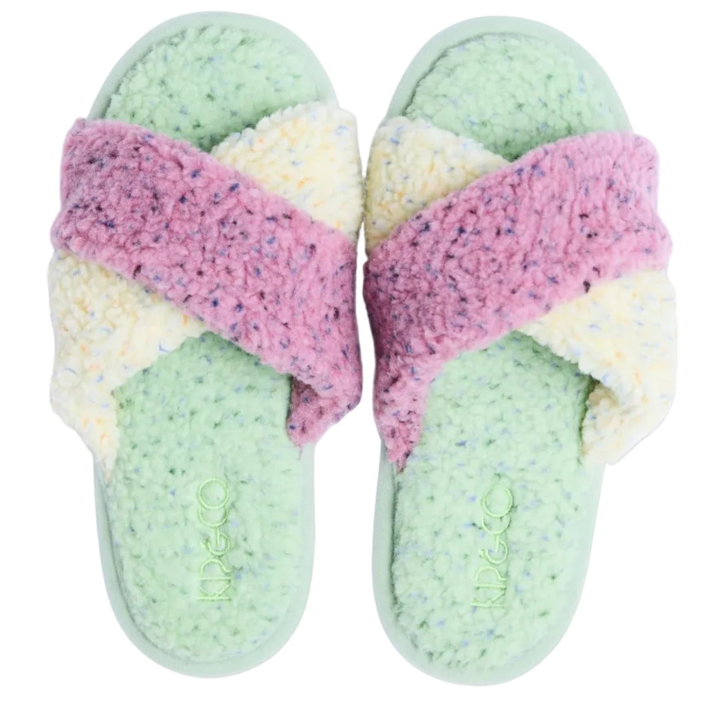 Fairy Bread Sherpa Adult Slippers